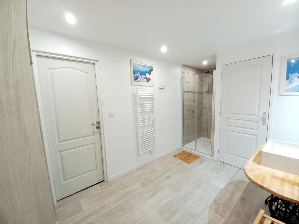 L'Annexe- Guest House Avec Piscine Studio Avec Coin Chambre Rosny-sur-Seine ภายนอก รูปภาพ