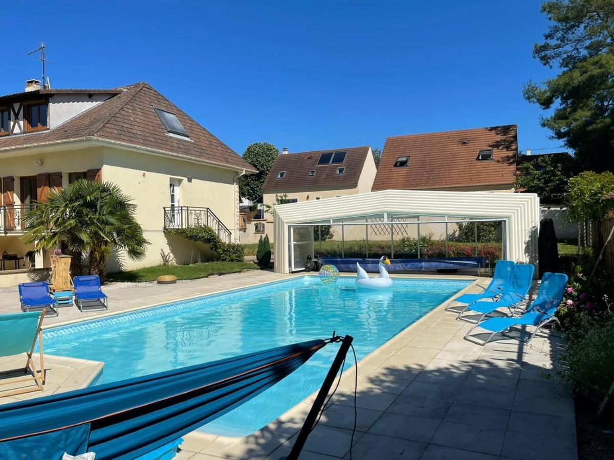 L'Annexe- Guest House Avec Piscine Studio Avec Coin Chambre Rosny-sur-Seine ภายนอก รูปภาพ