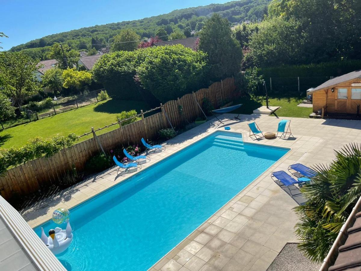 L'Annexe- Guest House Avec Piscine Studio Avec Coin Chambre Rosny-sur-Seine ภายนอก รูปภาพ