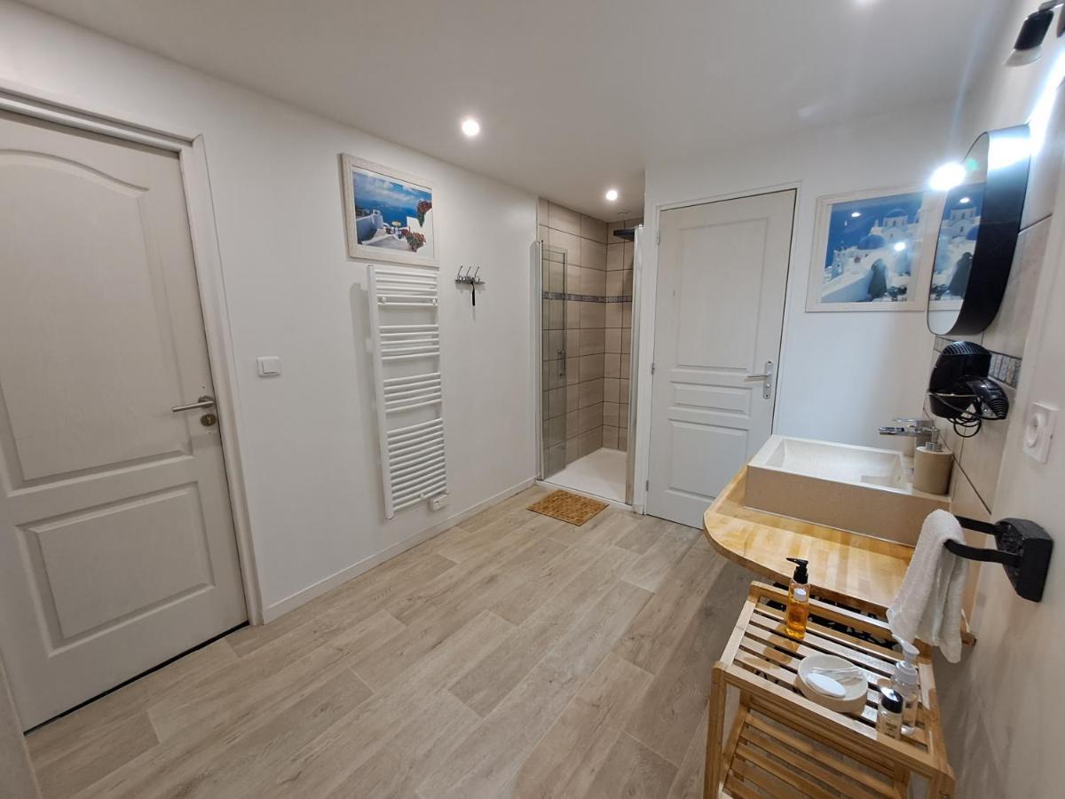 L'Annexe- Guest House Avec Piscine Studio Avec Coin Chambre Rosny-sur-Seine ภายนอก รูปภาพ